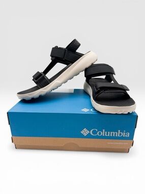 Columbia Peakfreak Roam Womens Hiking Sport Sandals Hook Loop Black 12 NEW
